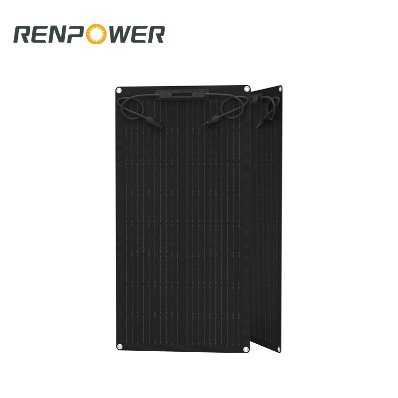 50w မြင့်မားသောထိရောက်မှု semi-flexible နေရောင်ခြည်စွမ်းအင်သုံး panel